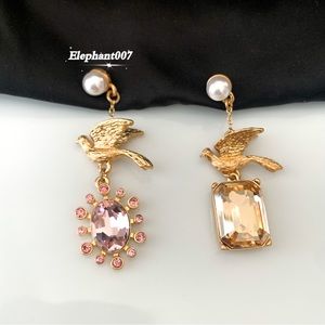 Oscar de la Renta Crystal pendant Earrings